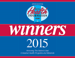 2015 National Health Information Awards Winners